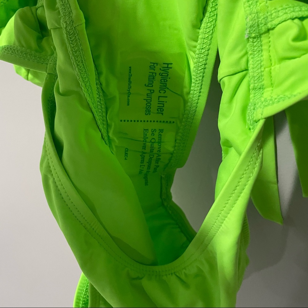 NWT Dippin Daisys Glam One Piece Swimsuit Lime Green Large - Picture 7 of 7